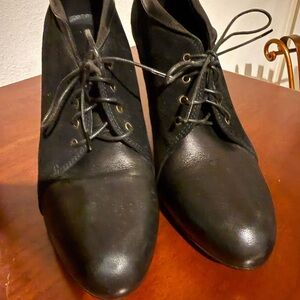 J. Crew Black Heeled Boots